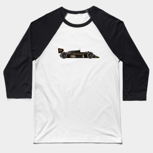 Ayrton Senna's Lotus 98T Illustration Baseball T-Shirt